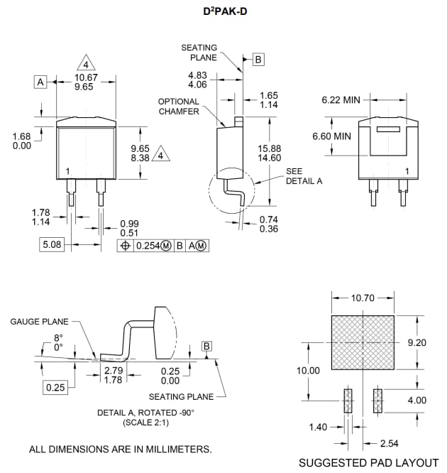 Mechanical Drawing - Taiwan Semiconductor PLDS30Q Standard Rectifiers